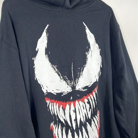 🔥🔥 “NWT” MARVEL VENOM Spider-Man Puff Print Graphic Hoodie Sweatshirt Sz 2XL - Picture 8 of 9